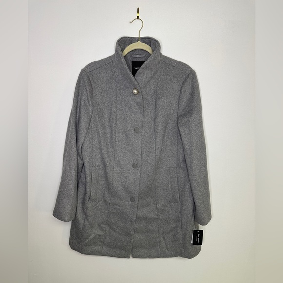 KATE SPADE Wool Blend Stand-Collar 35"Long Coat w/Changeable Buttons sz XL‎ - Picture 3 of 15